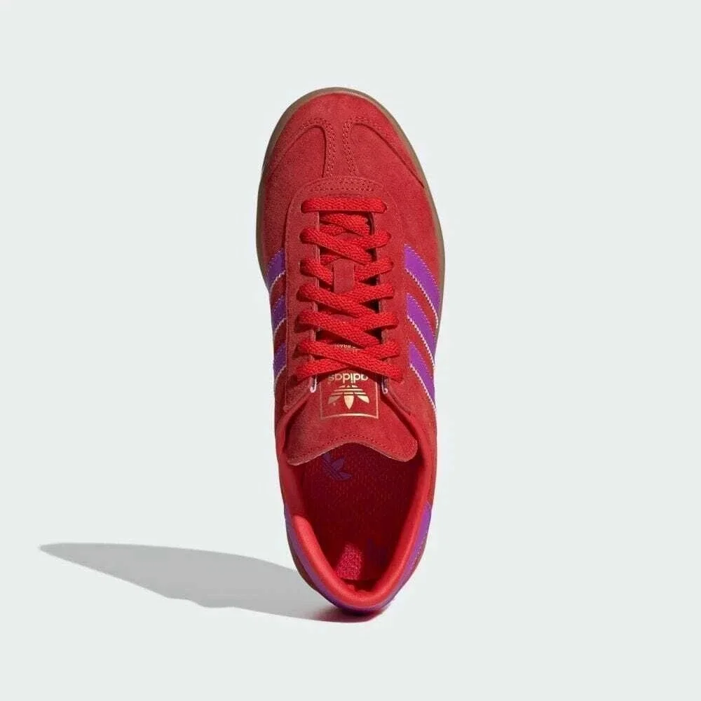 adidas Originals Hamburg Womens Size 10.5 Red Purple Burst‎ Gum Shoes IH5461 NEW